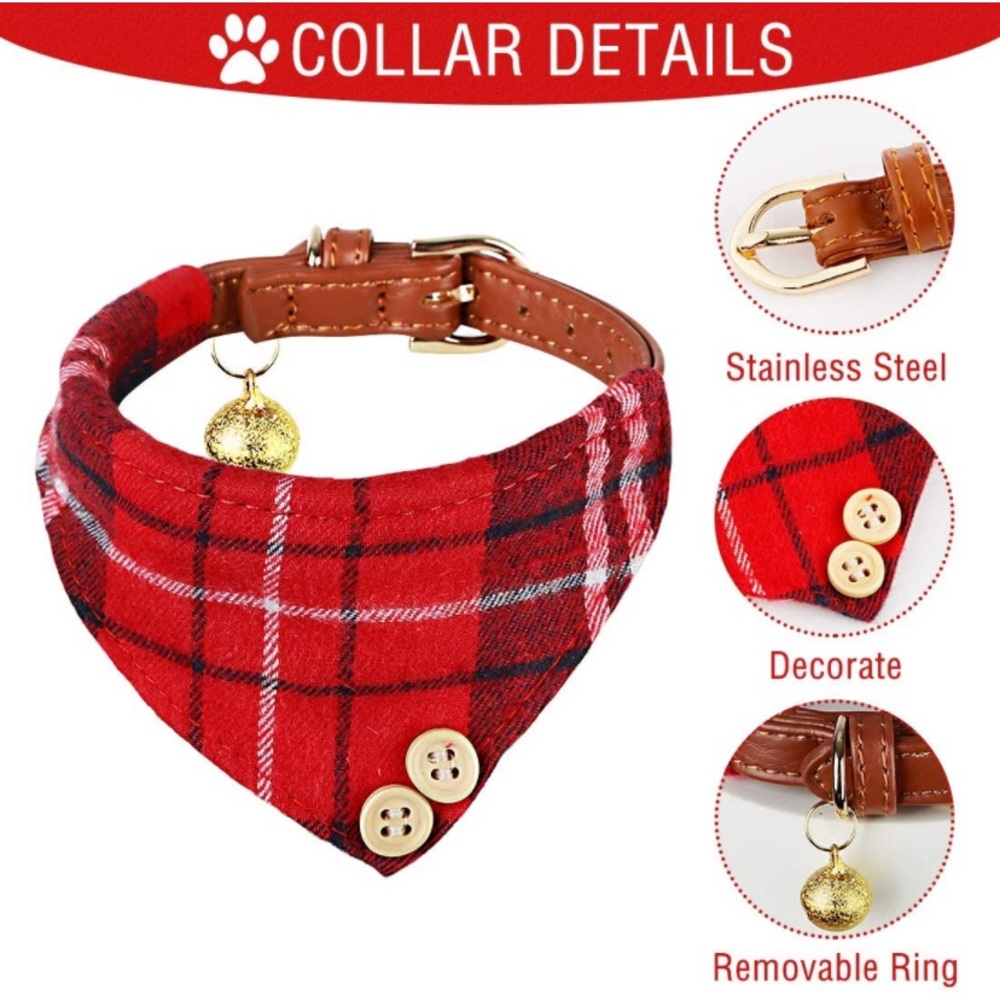 Bow Tie Dog Collar and Leash Set,3 PCS - Picture 4 of 8